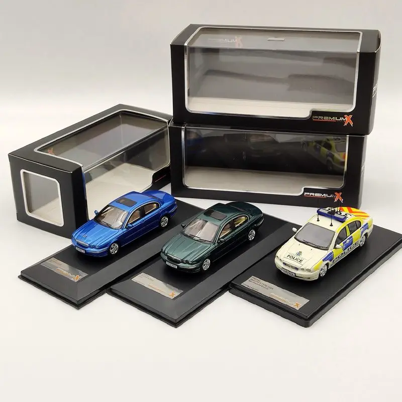 

Premium X 1:43 For J~uar X-Type 2004 White/Green/Blue Resin Models Limited Collection Auto Toys Car Gift