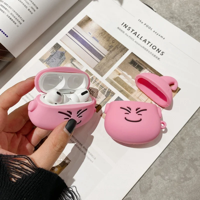 Чехол для наушников AirPods Pro Cartoon Dragon Ball Majin Buu для Apple AirPods 1 2 3 Bluetooth, мягкий силиконовый чехол с крючком