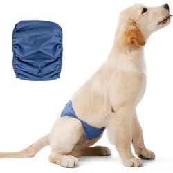 Моющиеся Многоразовые гигиенические штаны для домашних животных обертывание для собак креативный подгузник для собак полоса для живота