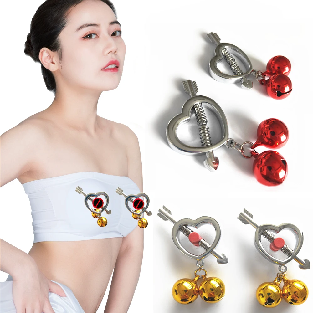 Поддельный пирсинг de abrazaderas pezón ajustables acero inoxidable fetiche игральные зажимы pecho для