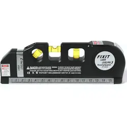 Niveau Laser en plastique multifonctionnel, mesure de haute précision, règle infrarouge, niveleur de ligne 