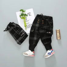 INS/Популярные штаны для маленьких мальчиков штаны для детей 1-5 лет бархатные брюки с карманами весенне-осенние зимние теплые штаны для маленьких девочек всесезонные