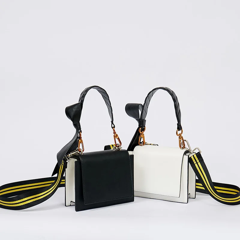 

2019 New Style WOMEN'S Fashion Handbag Douyin Hot Selling Bow Bag CK Shoulder Square Sling Bag