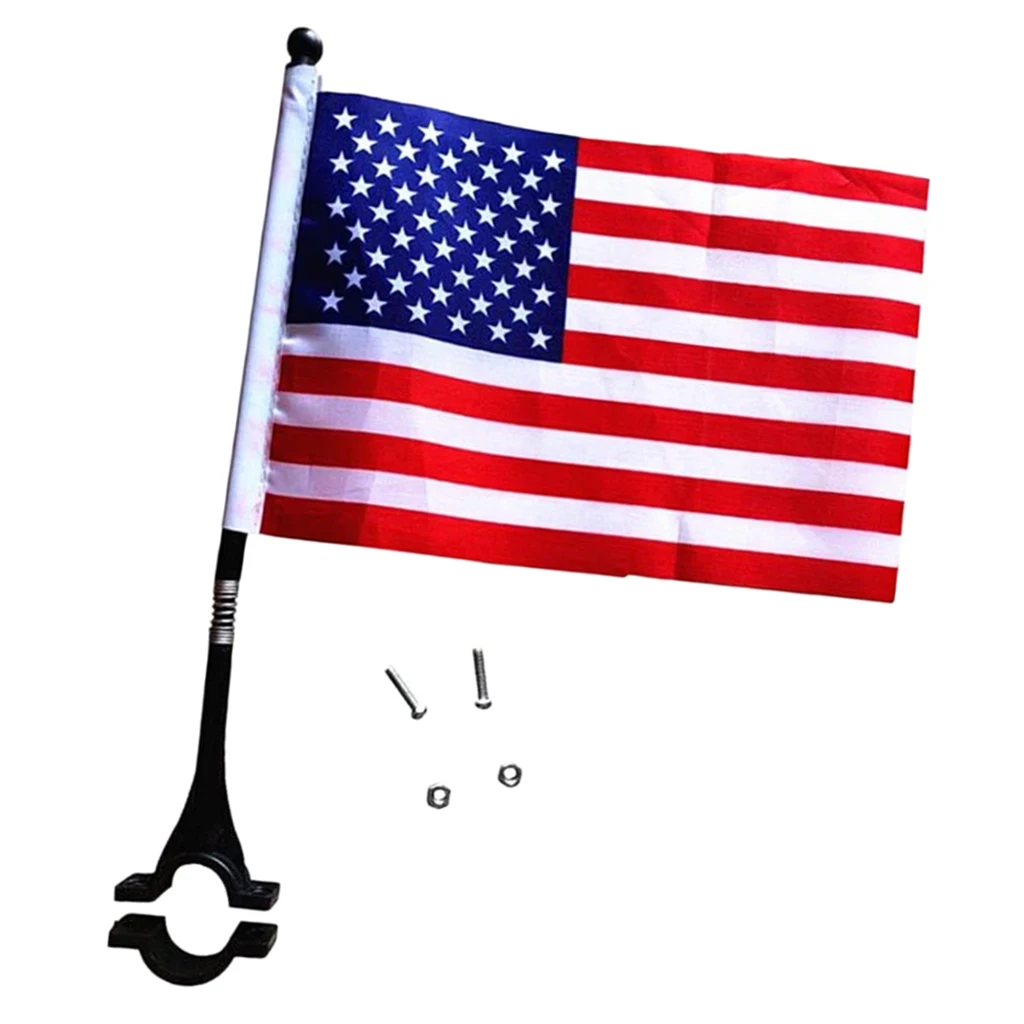 14x21cm Kids Handlebar Flag Bicycle Cycling Safety Flags Banner Sign with Mounting Clamp Clips