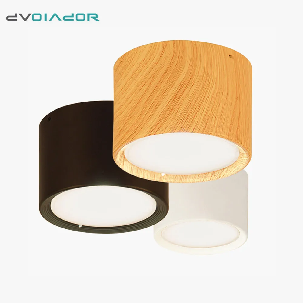 

Modern ceiling lamp 5W 12W Wooden Ceiling lights Surface Mounted led light lamp for Kitchen Living Room light fixtures