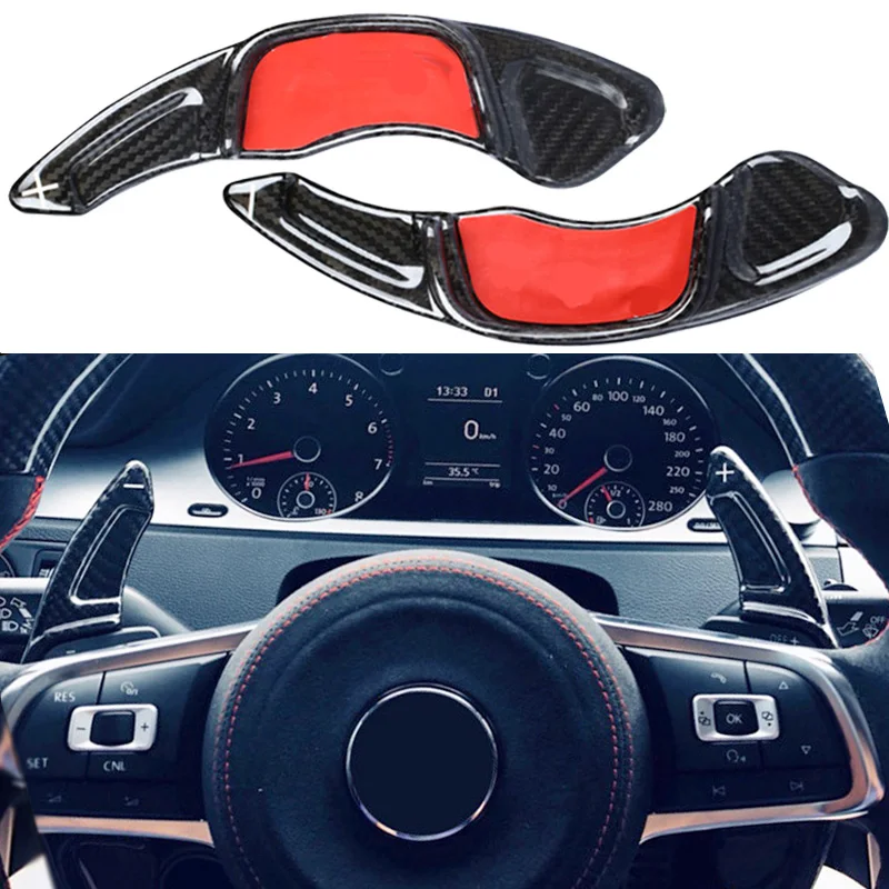 

DEE Carbon Steering Wheel Shift Paddle Extension Shifters Replacement For Volkswagen VW GOLF 7 Golf7 2015- GTI R MK7 Scirocco