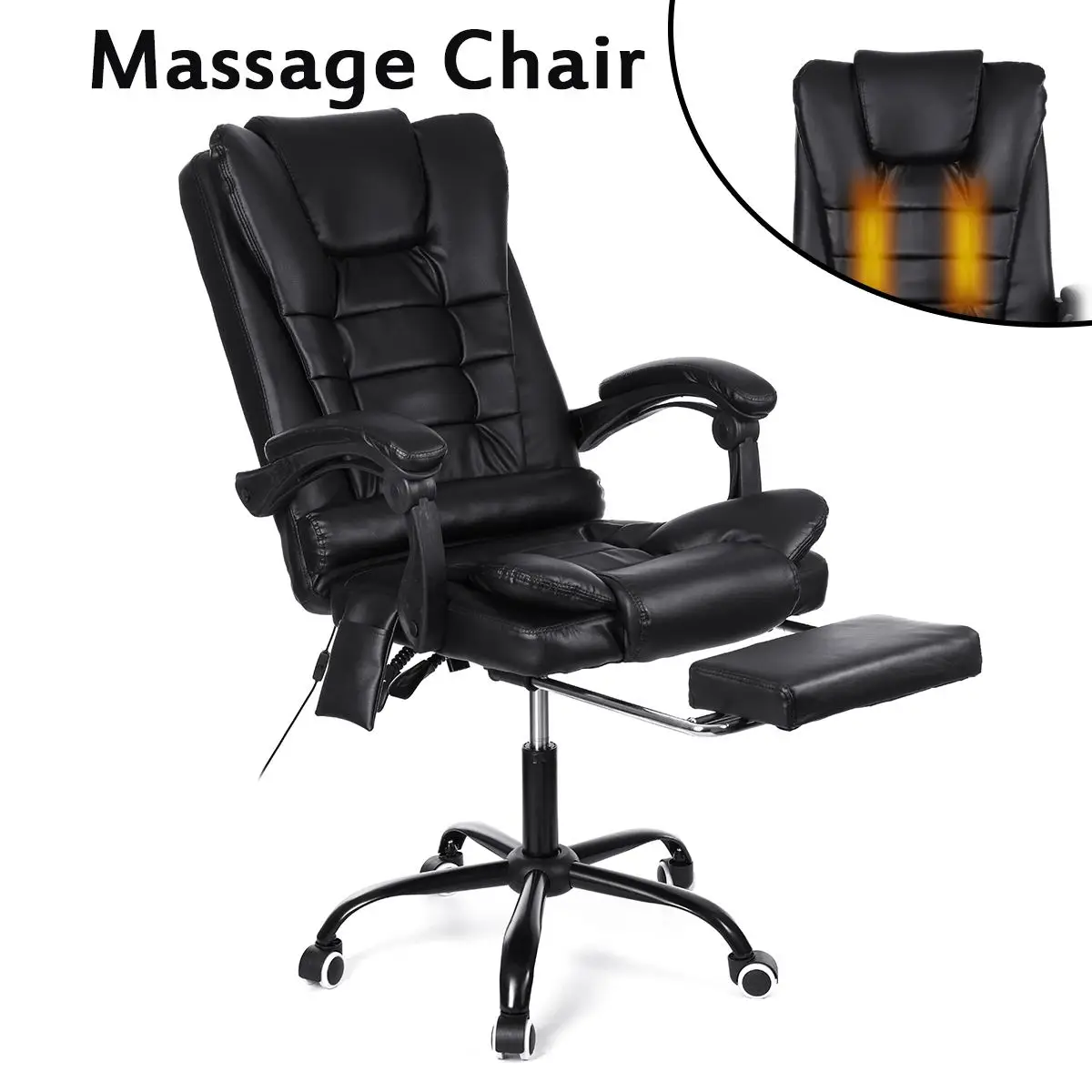 

Home Office Computer Desk Boss Massage Chair With Footrest Armrest Home Lifting Adjustable Ergonomic Reclining Gaming Chair