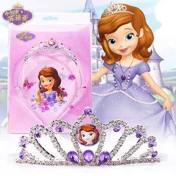 

Disney Frozen 2 Elsa Magic Crown Makeup Toys Princess Sofia Snow Whtie Tiara Heart Jewel My Little Pony Girl Kids Brithday Gift