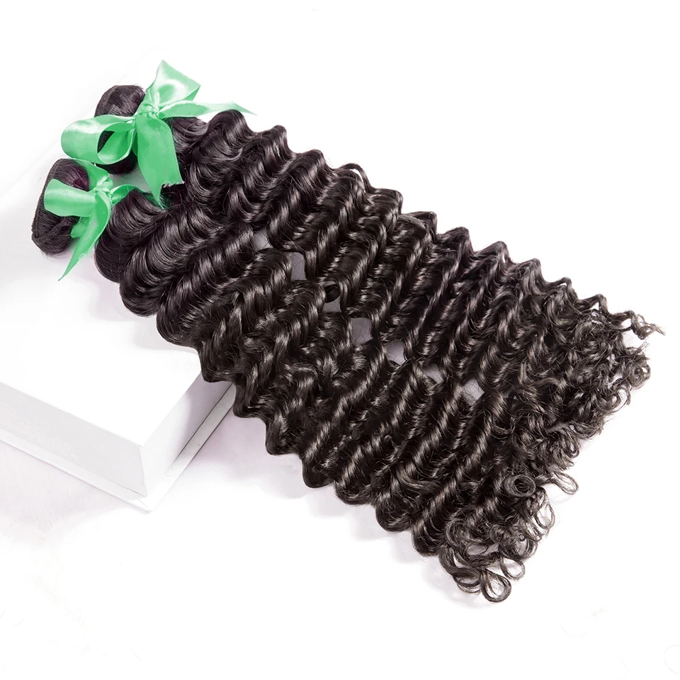 Sunper-Queen-1-3-4-Brazilian-Hair-Weave-Bundles-Water-Deep-Wave-100-Human-Hair