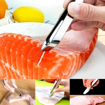 

Pull Feather Device Stainless Steel Forceps Plier for Pig Chicken Meat Epilation Clip Fur Remover Seafood Tools Kitchen