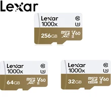 Карта памяти Micro sd Lexar 1000X, 32 ГБ, 64 ГБ, 256 ГБ, класс 10, высокая скорость до 150 м/с, UHS-I карта памяти cartao de memoria