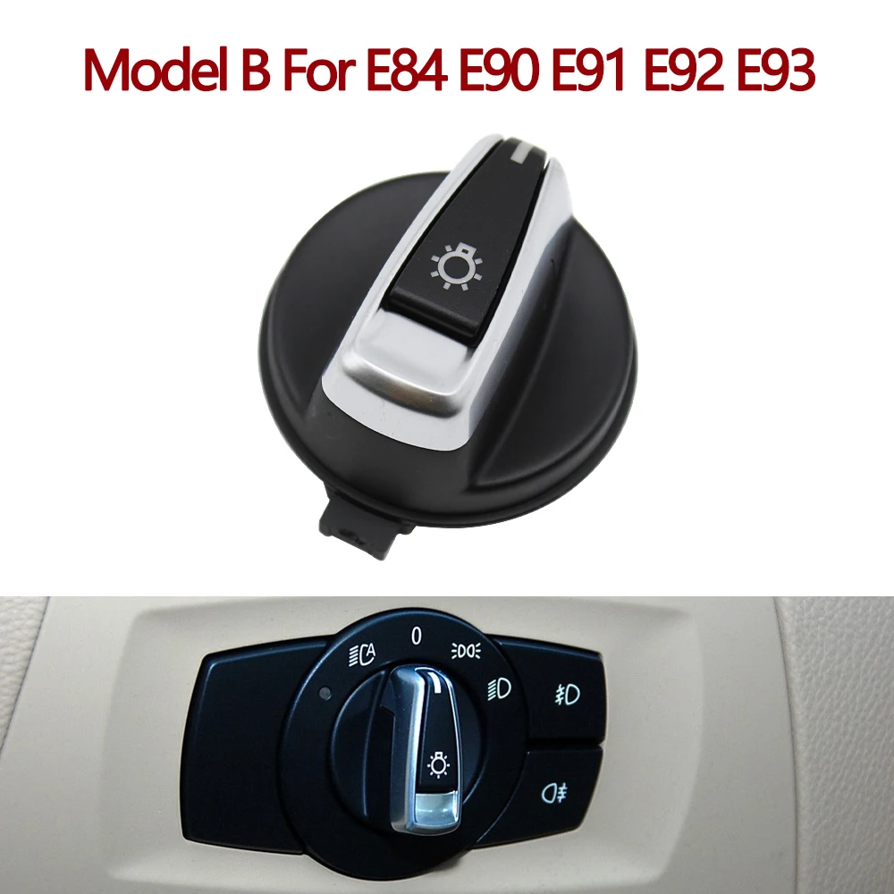 Car Headlight Head Lamp Switch Knob Button Cover, Burkina
