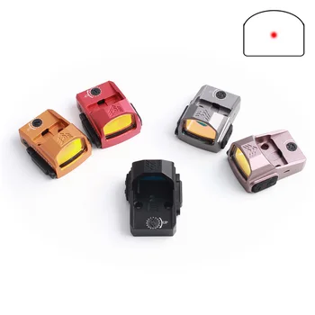 

NEW P2 Tactical Micro 1x22 Red Dot Sight 3 MOA Reflex Sight Scope with Hight Mount RMR Optics for Pistol or Hunting Rifle