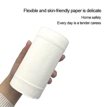 

10 Rolls/Bag Rolling Paper Original Wood Pulp Material Toilet Tissue Paper Roll Bathroom Pack Tissues Toilet Paper Rolls Pack