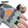 AOLIKES-guantes de ciclismo antideslizantes, para acampar, senderismo, gimnasio, Fitness, medio dedo ► Foto 3/6