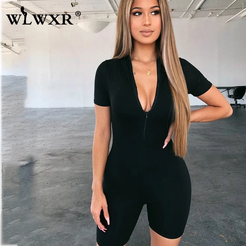 womens black romper shorts