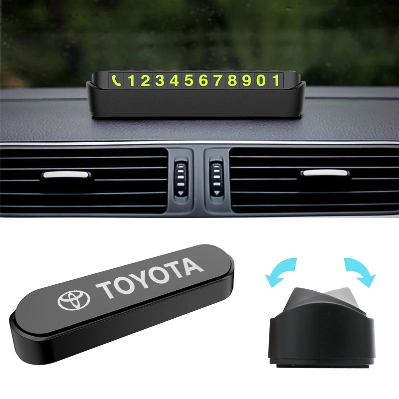 Car Accessories Temporary Parking Number Card for Toyota Corolla E150 Camry 40 70 Rav4 Mark2 Land Cruiser 200 Interior Goods Car Accessories Temporary Parking Number Card for Toyota Corolla E150 Camry 40 70 Rav4 Mark2 Land Cruiser 200 Interior Goods