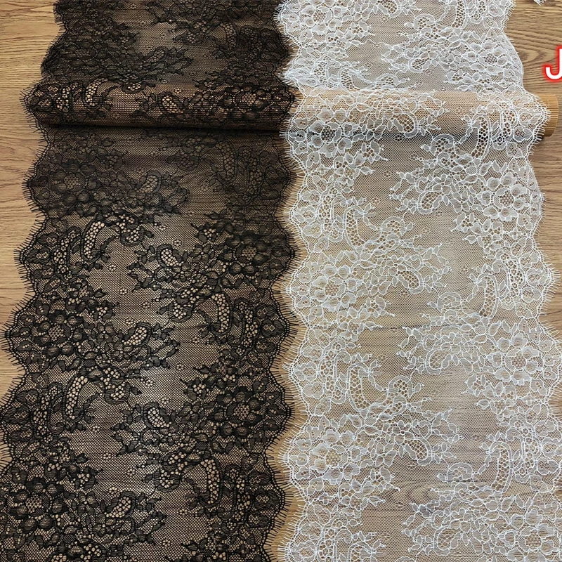 

bilateral eyelashes lace accessories black and white soft eyelashes lace clothing dress decoration