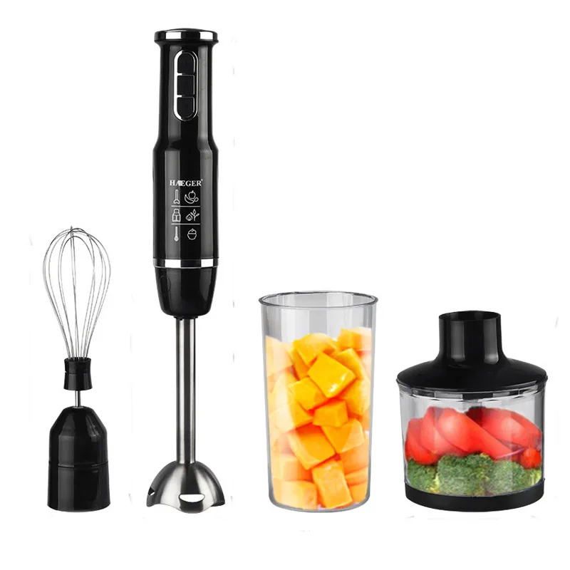 Blenders 4 in 1 Stainless Steel Immersion Hand Stick Blender Mixer Vegetable Meat Grinder 500ml