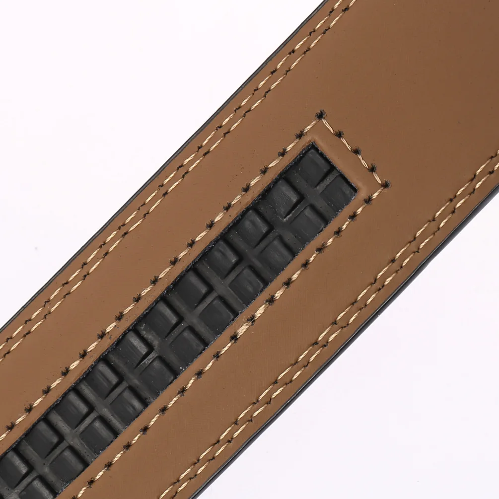 ranger belt New Luxury No Buckle Belt Brand Belt Men High Quality Male Genuine Real Leather Strap ForJeans Men's Belt 3.5cm LY35-3633 blue leather belt
