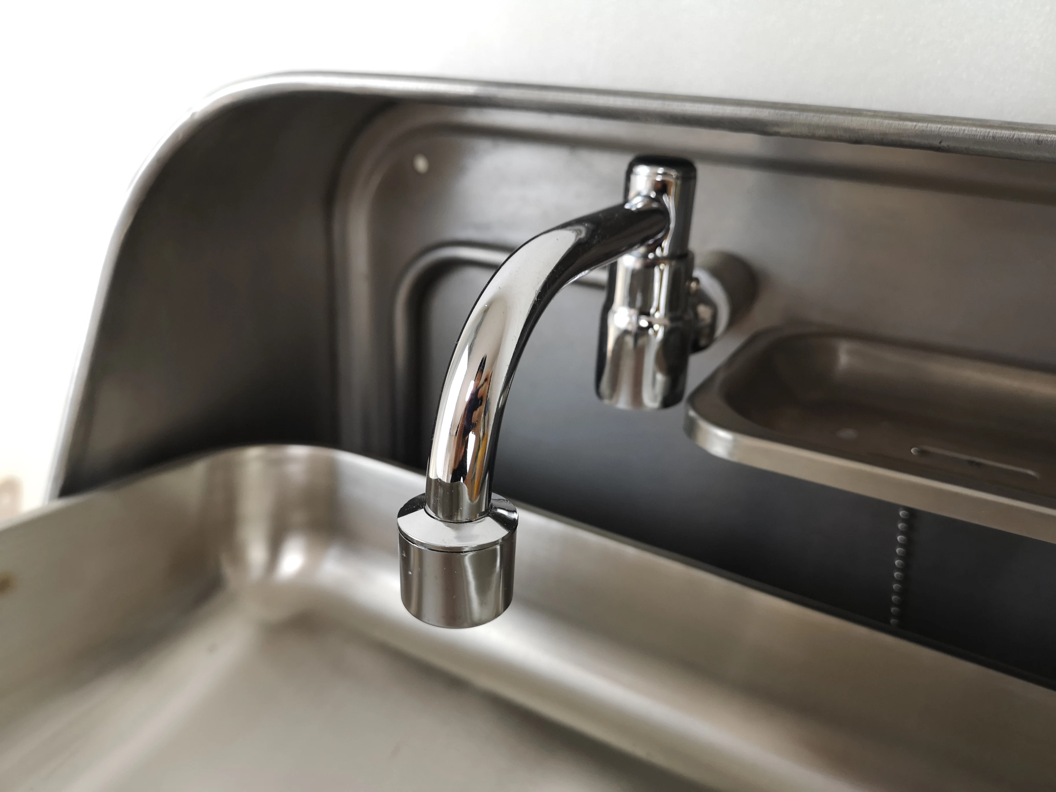 Stainless Steel Folding Sink With Cold Water Faucet Rv Caravan