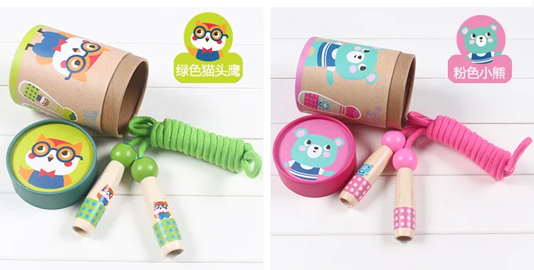 Фон с изображением деревянного Скакалка молодых студента спортивные 3 M начинающих шнурки детского сада симпатичная ручка Регулируемая Скакалка