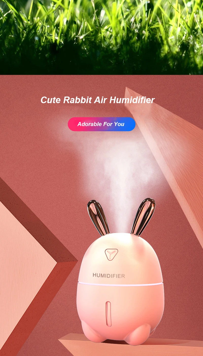 USB увлажнитель воздуха милый кролик Арома эфирные масла диффузор автомобильный мини ароматерапия увлажнитель воздуха для дома и офиса тумана Fogger