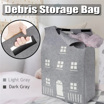 

Toys House Bag Large Capacity Wool Felt Organize Box Children's Toys Clothes Doll Storage Bag Home Decoration Photo Props