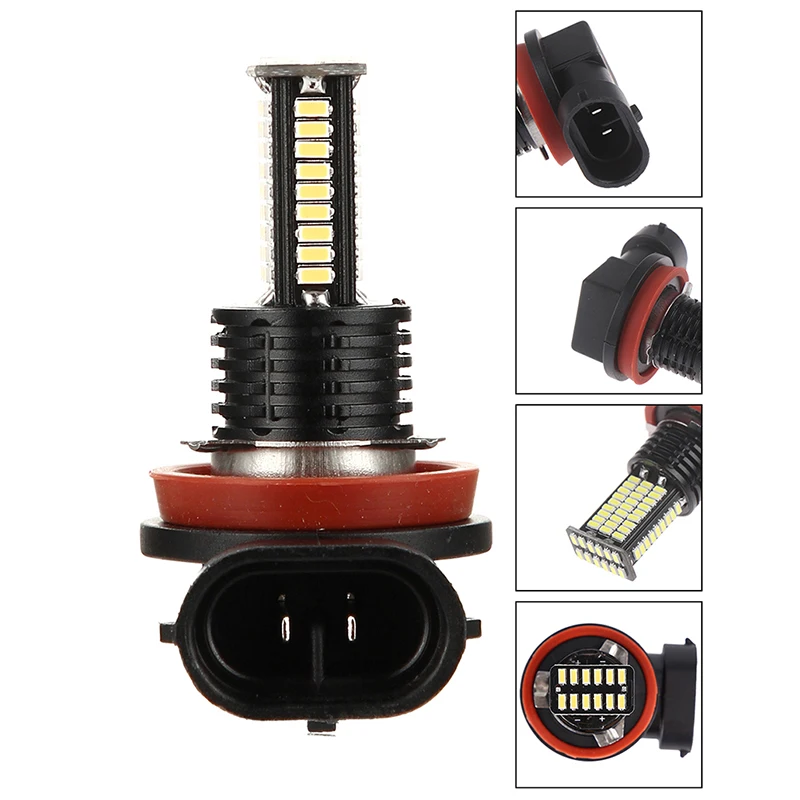 2 шт. H8/H9/H11 туман светильник s лампы 3014SMD 3200LM 6000K белый вождение автомобиля ходовой огонь автоматические светодиоды светильник 12V 24V