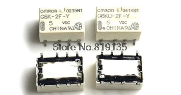 Бесплатная доставка 1 шт. DC 3V 5V 12V 24V SMD G6K 2F Y Сигнальное реле 8 Pin для Omron Реле|Реле| |