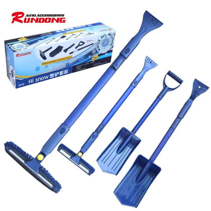 

Rundong Snow And Ice Removal Tool Kit Snow Shovel Ice Scoop Wiper Combination Winter 4S Shop Gift B15
