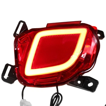 

2PCS Car LED Rear Fog Lamp Brake Light Turn Signal Light Bumper Decoration For Toyota Highlander 2015 2016 2017 2018