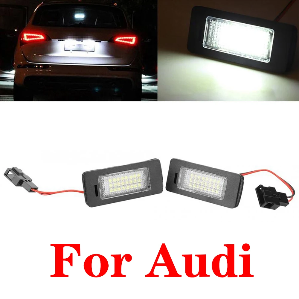 Светодиодный номерной знак для Audi A1 8X A3 A4 B8 A5 8T S5 A6 C7 A7 Q3 Q5 8R Q7 TT 8J RS5 | Автомобили и