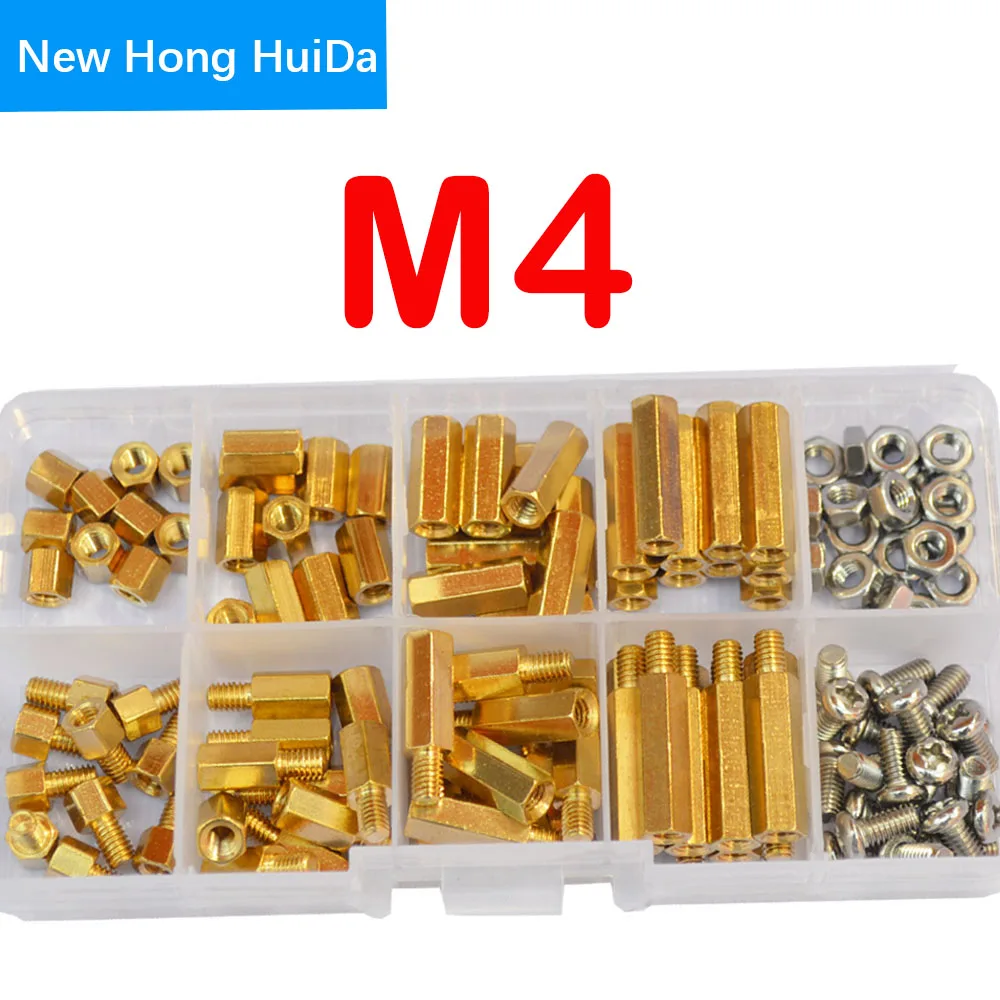 BTMB 120 Pcs M2 Male Female Hex Brass Spacer Standoff Screw Nut Threaded Pillar Assortment Kit with Plastic Box BTMB 120 Pcs M2 Male Female Hex Brass Spacer Standoff Screw Nut Threaded Pillar Assortment Kit with Plastic Box