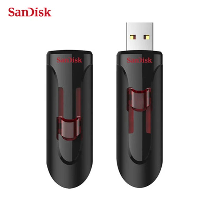 USB флеш-накопитель SanDisk CZ600, 128 ГБ, флеш-накопитель, 16 ГБ, 32 ГБ, 64 ГБ, USB 3,0, выдвижной флеш-накопитель для ноутбука, ПК, смартфона