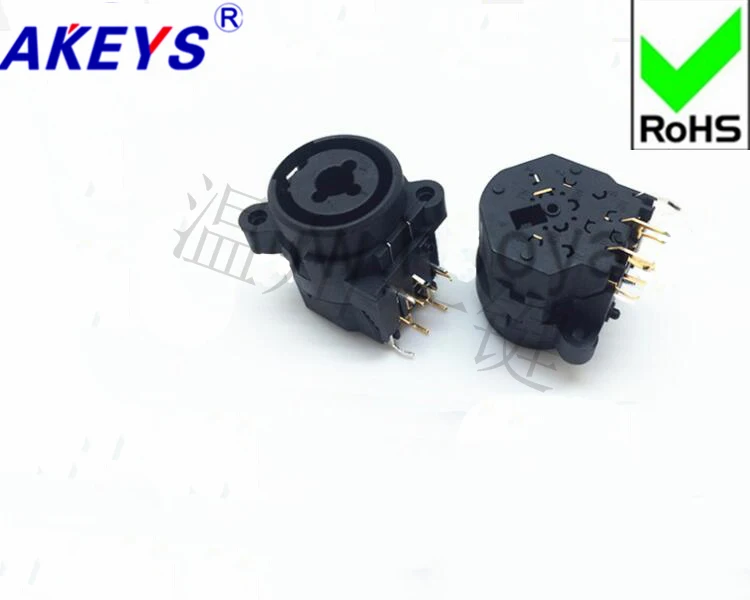

3pcs XJ-001-11 Audio Two-seater multi-function socket XLR Audio combination socket Card Farm combination socket