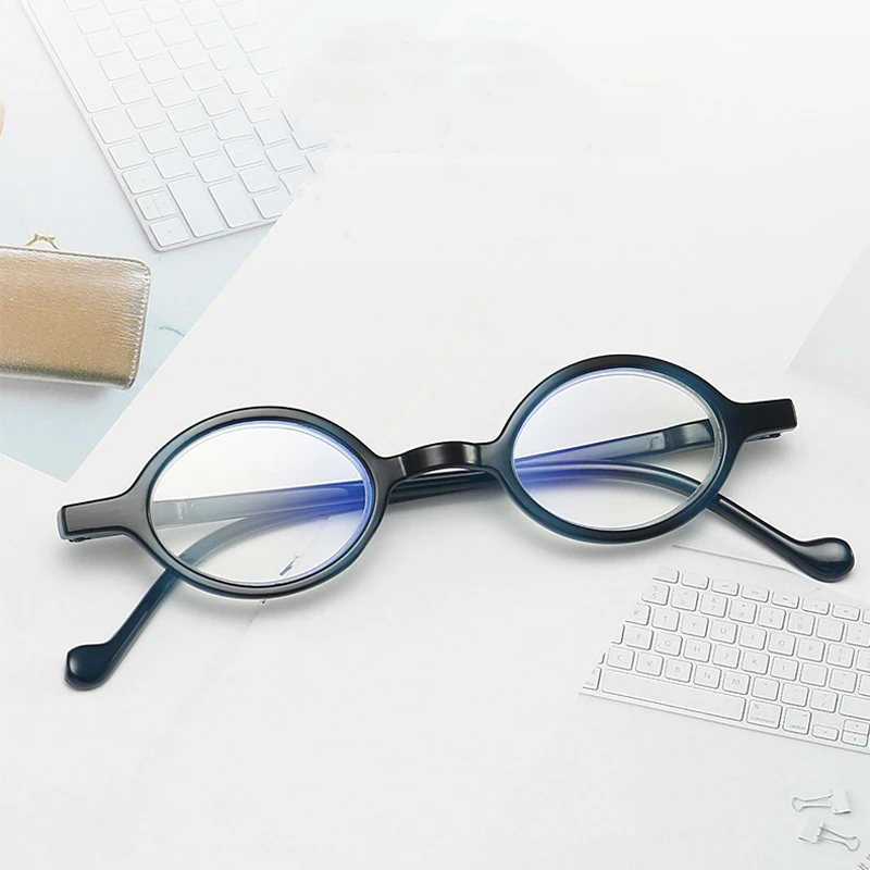 Zilead анти голубой свет небольшой рамки очки для чтения Сверхлегкий круглый Prebyopia очки при дальнозоркости