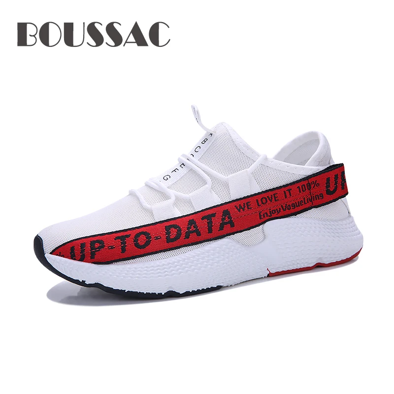 BOUSSAC Men's New Typical Style increased running shoes mesh jogging Athletic Shoes models breathable non-slip sport sneakers | Спорт и