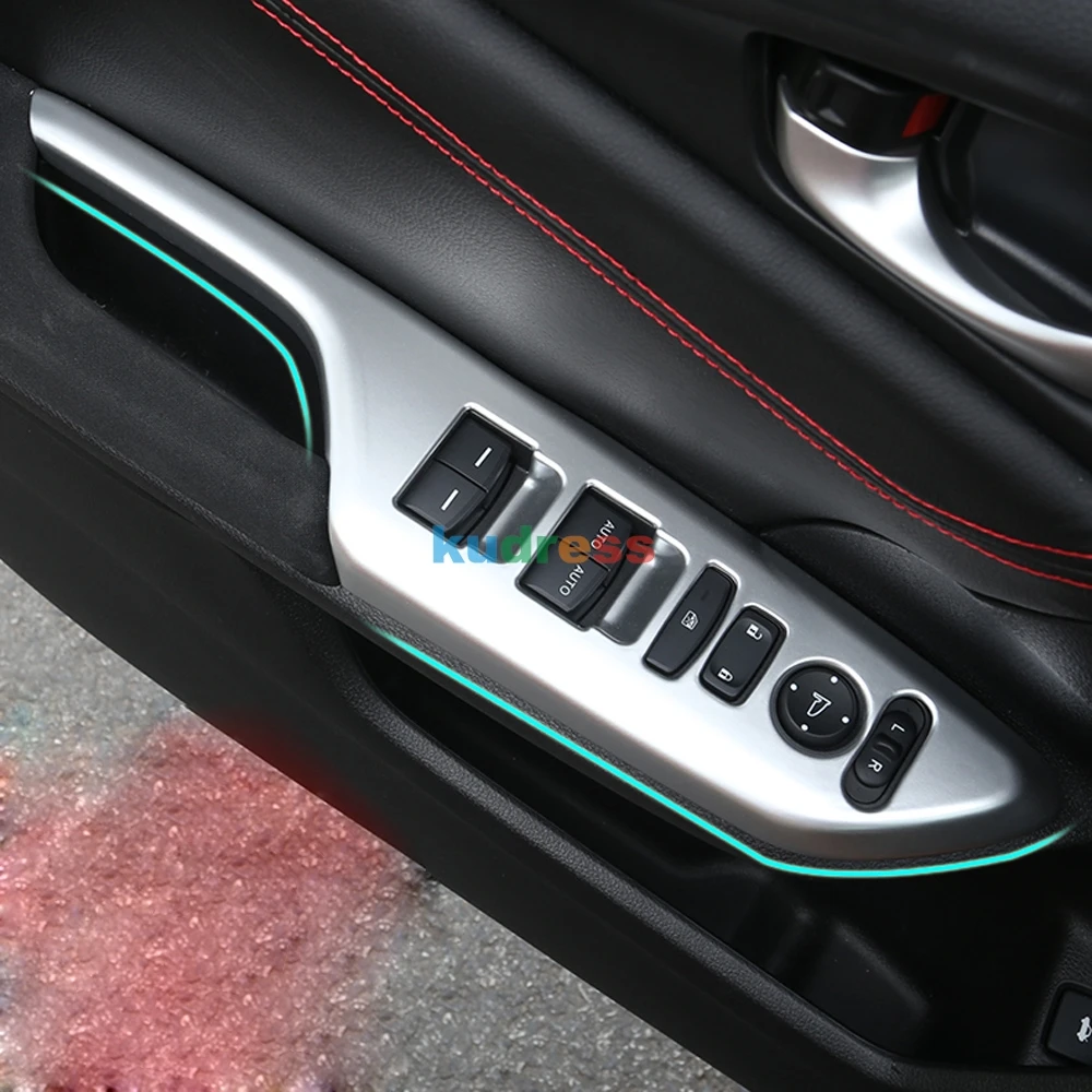 Для Honda Civic 10th седан интерьер углеродного волокна окна лифт переключатель Крышка отделка внутри подлокотник