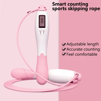 

Professional PVC Jump Rope with Electronic Counter 2.8m Adjustable Fast Speed Counting Skipping Rope Wire Workout Equipments