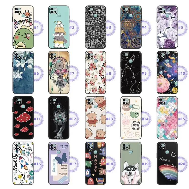 wallet cases Soft Durable Phone Case For infinix X659B/HOT 10i New Fashion Design Back Cover Cartoon Anti-dust flip cases