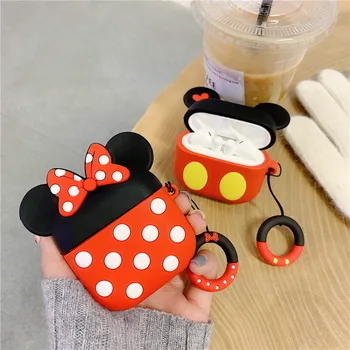 

3D Cartoon Mickey Minnie Wireless Earphone Case For Huawei Freebuds 3 Pro Case Cute Silicone Protection Cover Headphone Cases