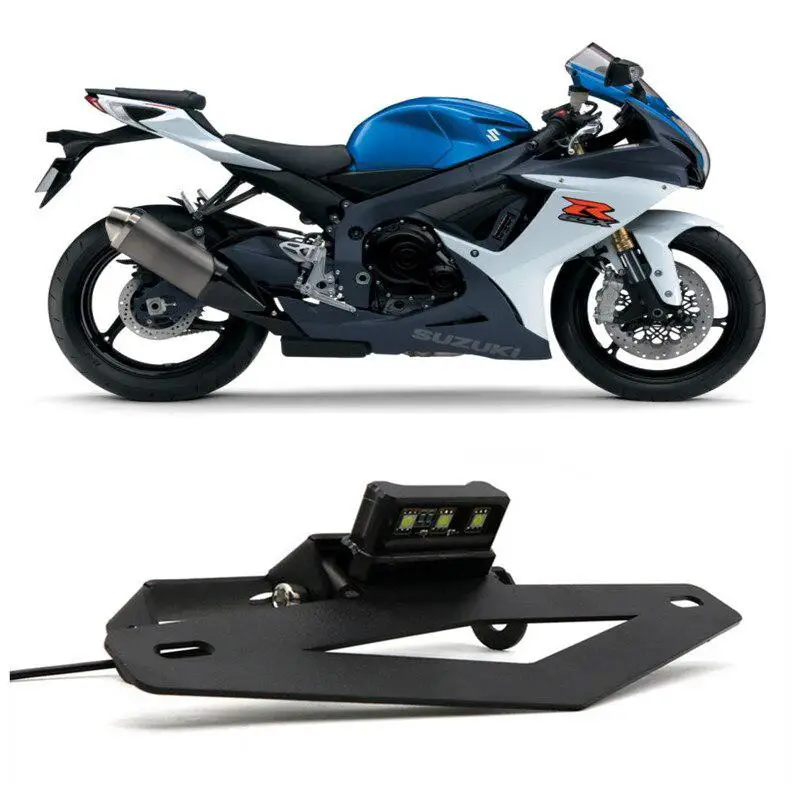 

Motorcycle License Plate Holder License Number Bracket License Frame with LED light Frame Holder for Benelli 502C BJ500-6A