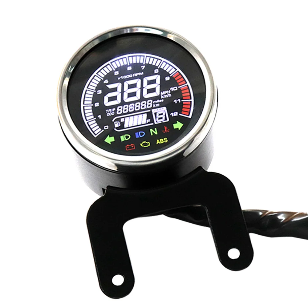 Универсальный Тахометр для мотоцикла спидометр одометр измеритель 12 В