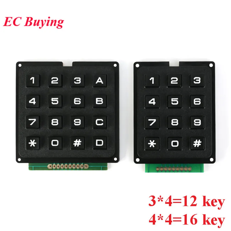 3-4-4-4-Matrix-Switch-Keyboard-Keypad-Array-Module-ABS-Plastic-Keys-4x4 ...