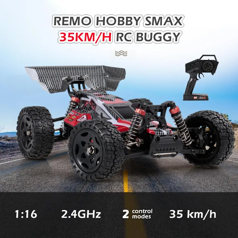 1/16 2,4G 4WD RC автомобиль Ремо хобби 1651 390 мотор 35 км/ч Высокая Скорость крутящий момент 1500 мА/ч, Батарея Багги Радиоуправляемый гоночный по бездорожью дрейф автомобиль