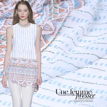 Распродажа 138 см в ширину 9 momme шелк жоржет ткань для женского платья тонкая печатная ткань для рукоделия шитья