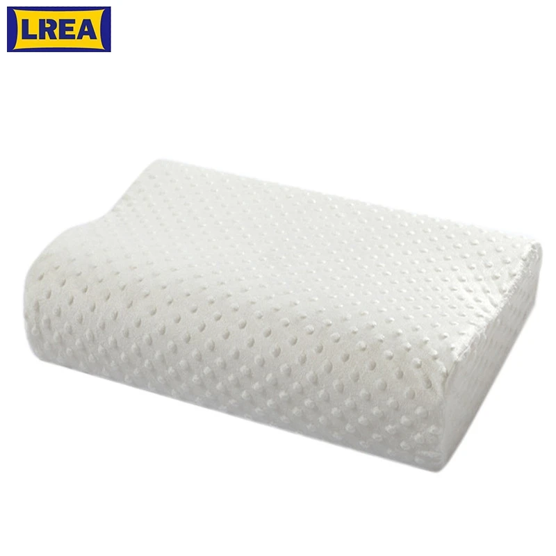 LREA 40*25 см Ортопедическая подушка для шеи волокно медленный отскок пены памяти шейки здоровья ортопедический латекс