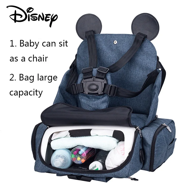 Disney Микки модные сумка для беременных сумка Детские Пеленки сумка Мама многофункциональный, вместительный детский Колясочный органайзер