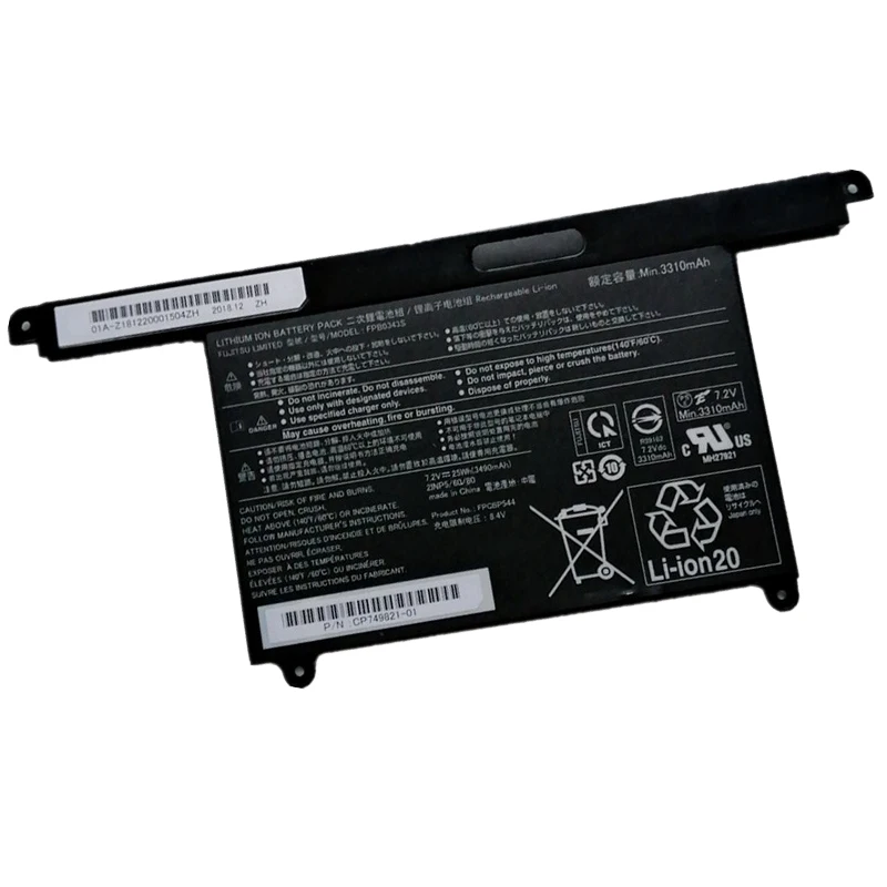 Новая Оригинальная батарея для Fujitsu FPB0343S 7,2 V 25WH